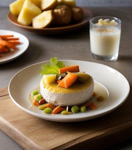 Ginger Chicken With Carrots and Fruit recipe image
