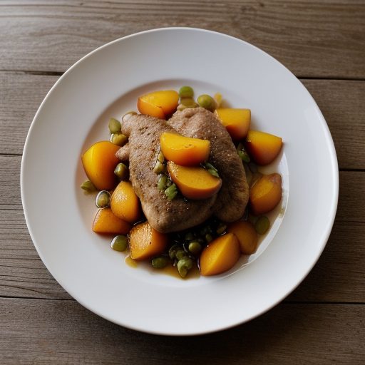 Ginger Chicken With Peaches ...Magazine recipe image
