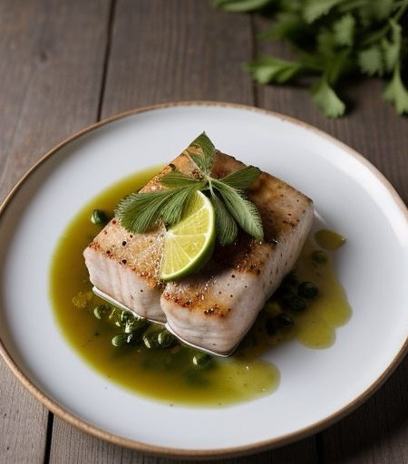 Ginger-Lime-Marinated Swordfish Steaks ( 4.5 Points recipe image