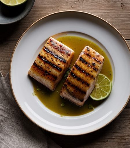 Ginger-Lime Swordfish Steaks ** recipe image