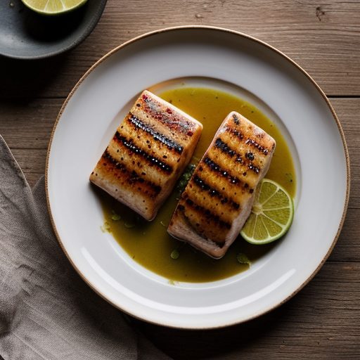 Ginger-Lime Swordfish Steaks ** recipe image