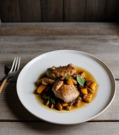 Ginger & Peach Chicken recipe image