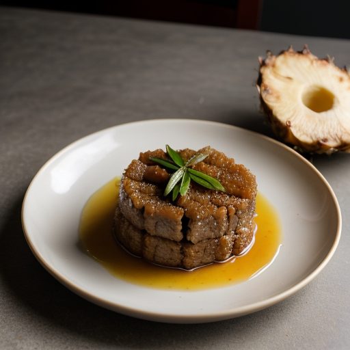 Ginger Pork on Pineapple recipe image