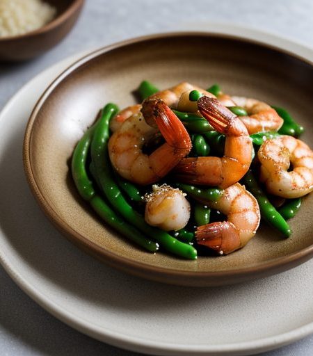 Ginger Shrimp With Snow Peas recipe image