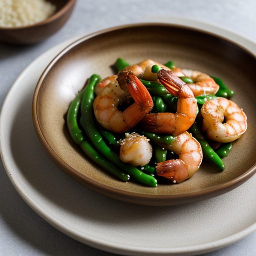 Ginger Shrimp With Snow Peas recipe image