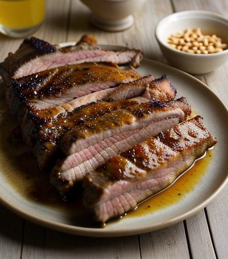 Ginger and Cardamom Marinated Pork - House Beautiful recipe image