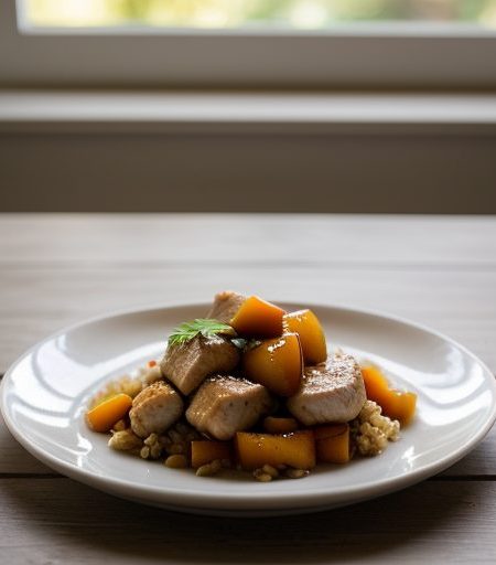 Ginger and Peach Chicken recipe image