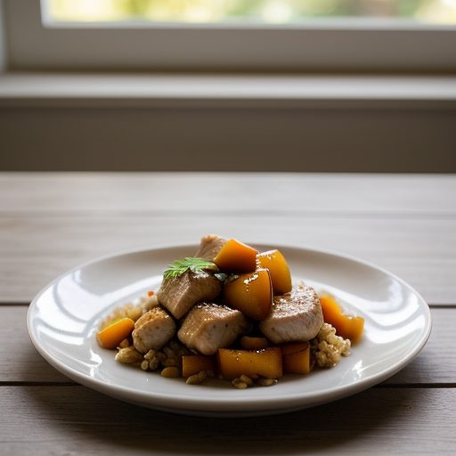 Ginger and Peach Chicken recipe image