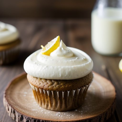 Gingerbread Cupcakes With Lemon Cream Cheese recipe image