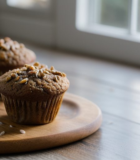 Gingerbread Rice-Bran Muffins recipe image