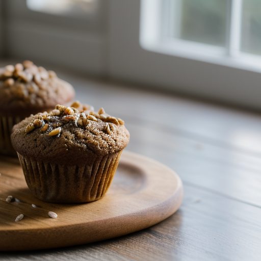 Gingerbread Rice-Bran Muffins recipe image