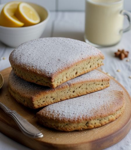 Gingerbread Scones With Lemon Breakfast Cream recipe image
