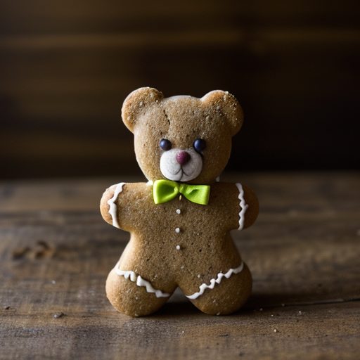 Gingerbread Teddy Bear Cookies recipe image
