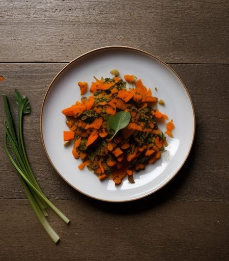 Gingered Carrot & Spinach Supreme (Shaahi P recipe image