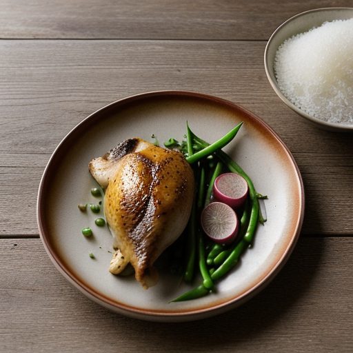 Gingered Chicken With Snow Peas - Country Living recipe image
