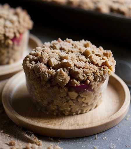 Gingered Rhubarb Apple Crisp recipe image