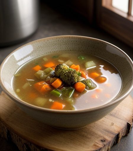 Gingered Vegetable-Chicken Soup recipe image