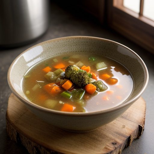 Gingered Vegetable-Chicken Soup recipe image