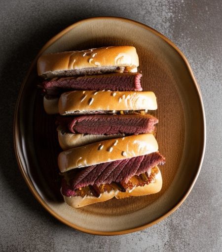 Glazed Corned Beef Sandwiches recipe image