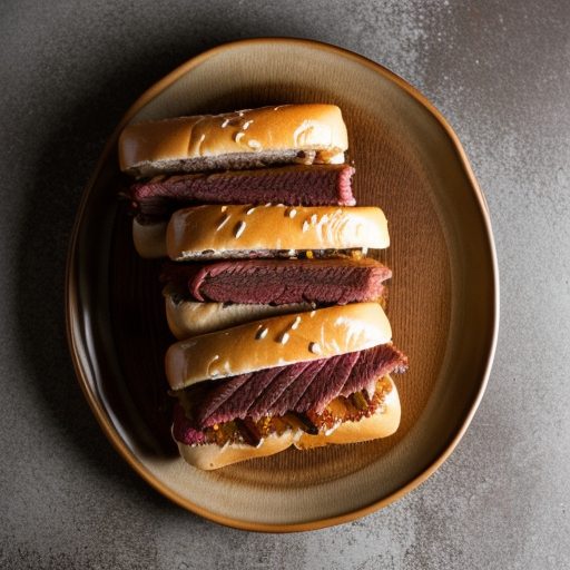 Glazed Corned Beef Sandwiches recipe image