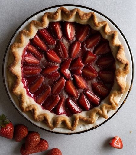 Glazed Fresh Strawberry Pie recipe image