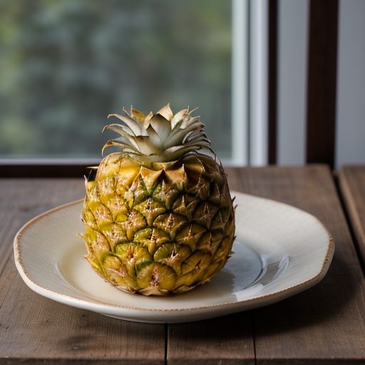 Glazed Pineapple With Macadamia Nut Crunch recipe image