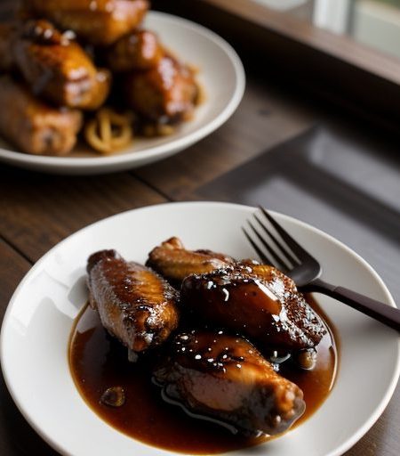 Glazed Shoyu Chicken Wings recipe image