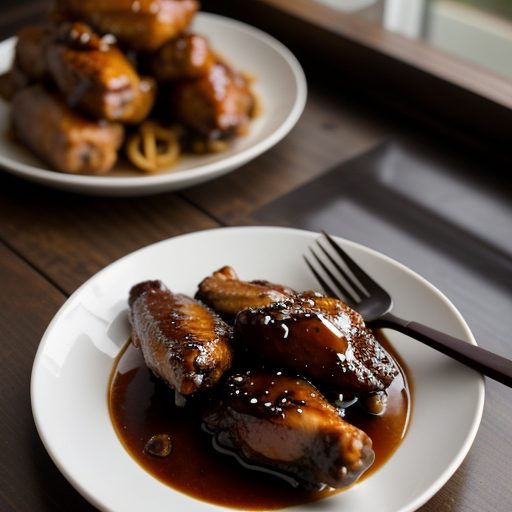 Glazed Shoyu Chicken Wings recipe image