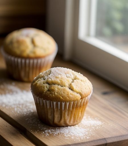 Glazed Strawberry Lemon Muffins recipe image