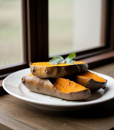 Glazed Sweet Potato Wedges recipe image