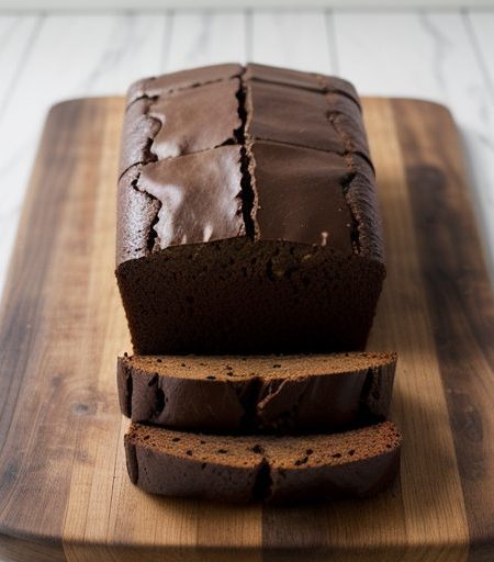 Glazed Triple Chocolate Bread recipe image
