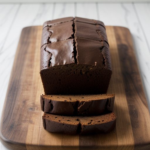 Glazed Triple Chocolate Bread recipe image