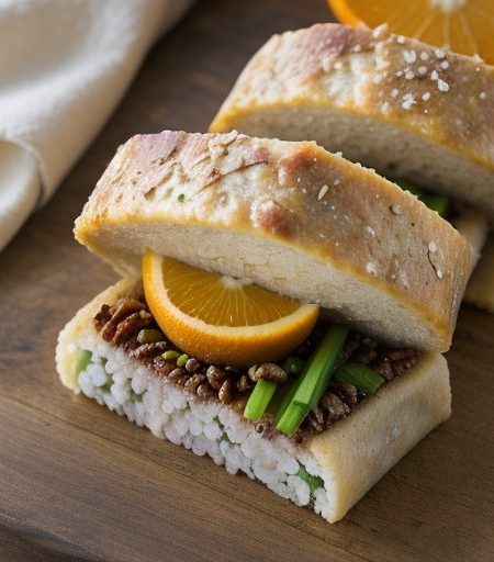 Glngered Ham and Barley Roll-Ups recipe image