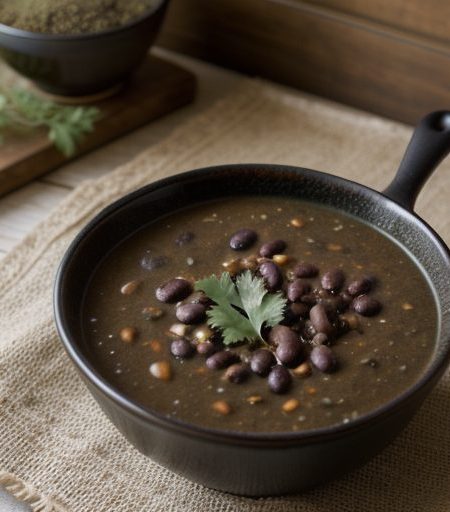 Gloria's Black Bean Soup recipe image