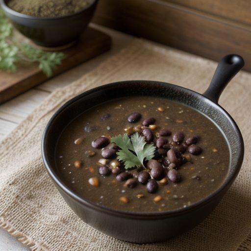 Gloria's Black Bean Soup recipe image