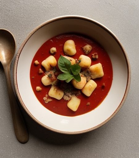 Gnocchi in Creamy Red Salsa recipe image