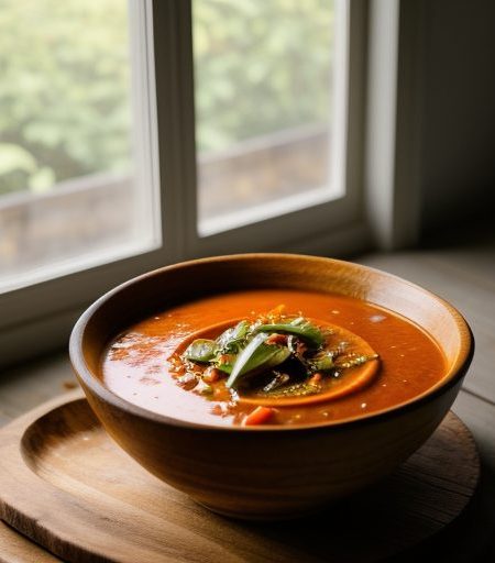 Goan Ginger-Scented Tomato & Cabbage Soup recipe image