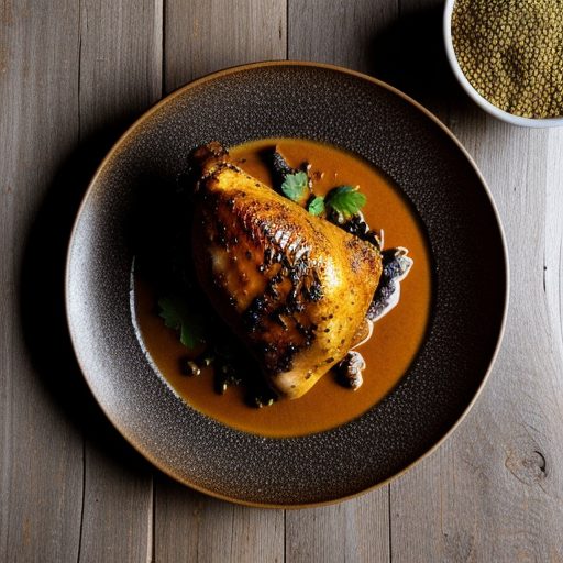 Goan-Style Chicken With Roasted Coconut (Shak recipe image