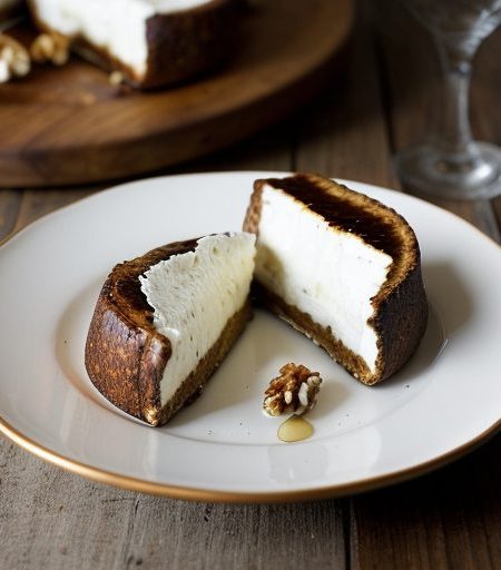 Goat Cheese Roasted With Honey & Walnuts recipe image