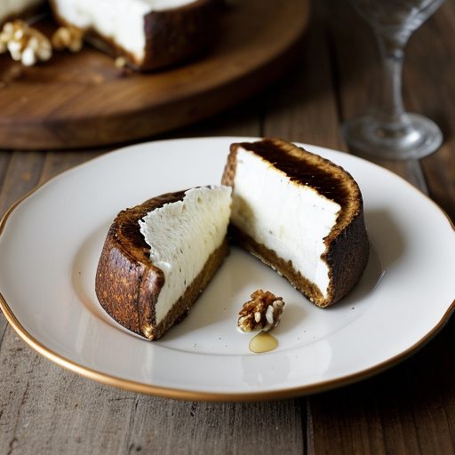 Goat Cheese Roasted With Honey & Walnuts recipe image