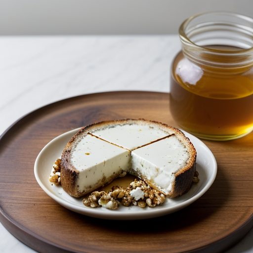 Goat Cheese Roasted With Honey and Walnuts recipe image