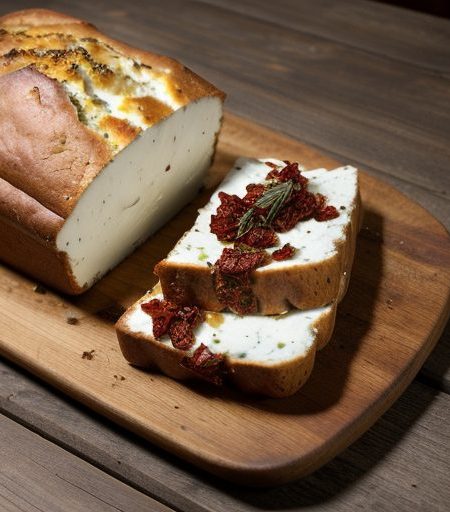 Goat Cheese With Sun-Dried Tomatoes & Rosem recipe image