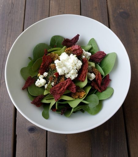 Goat Cheese and Sundried Tomato Salad recipe image