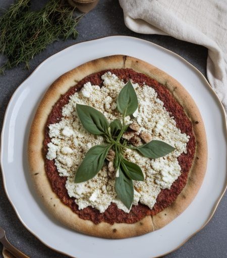 Goat Cheese-and-Walnut Pizza Topping recipe image