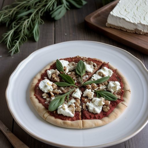 Goat Cheese-and-Walnut Pizza Topping recipe image