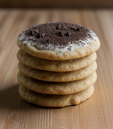 Gold-Dusted Cookies 'N Cream Dessert - SL 11/94 recipe image