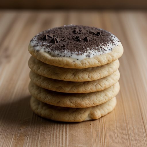 Gold-Dusted Cookies 'N Cream Dessert - SL 11/94 recipe image