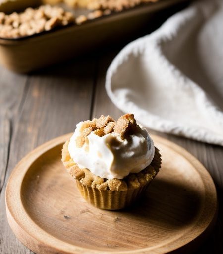 Golden Apple-Crisp Custard recipe image