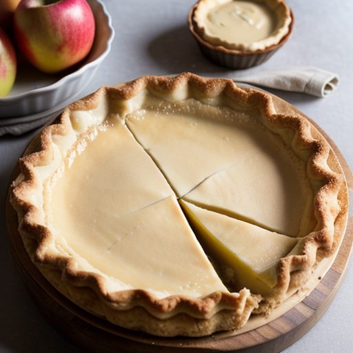 Golden Apple Custard Pie recipe image