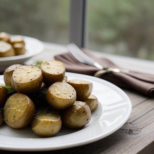 Golden Brown Chive Roast Potatoes recipe image